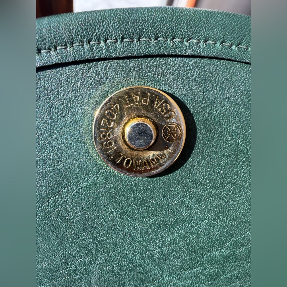 RARE Coach vintage green leather crossbody bag - Picture 7 of 16